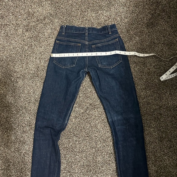 A.P.C. Dark Blue Skinny Selvedge Petit Standard  Jeans in a size 25 (Unisex) - Picture 3 of 7